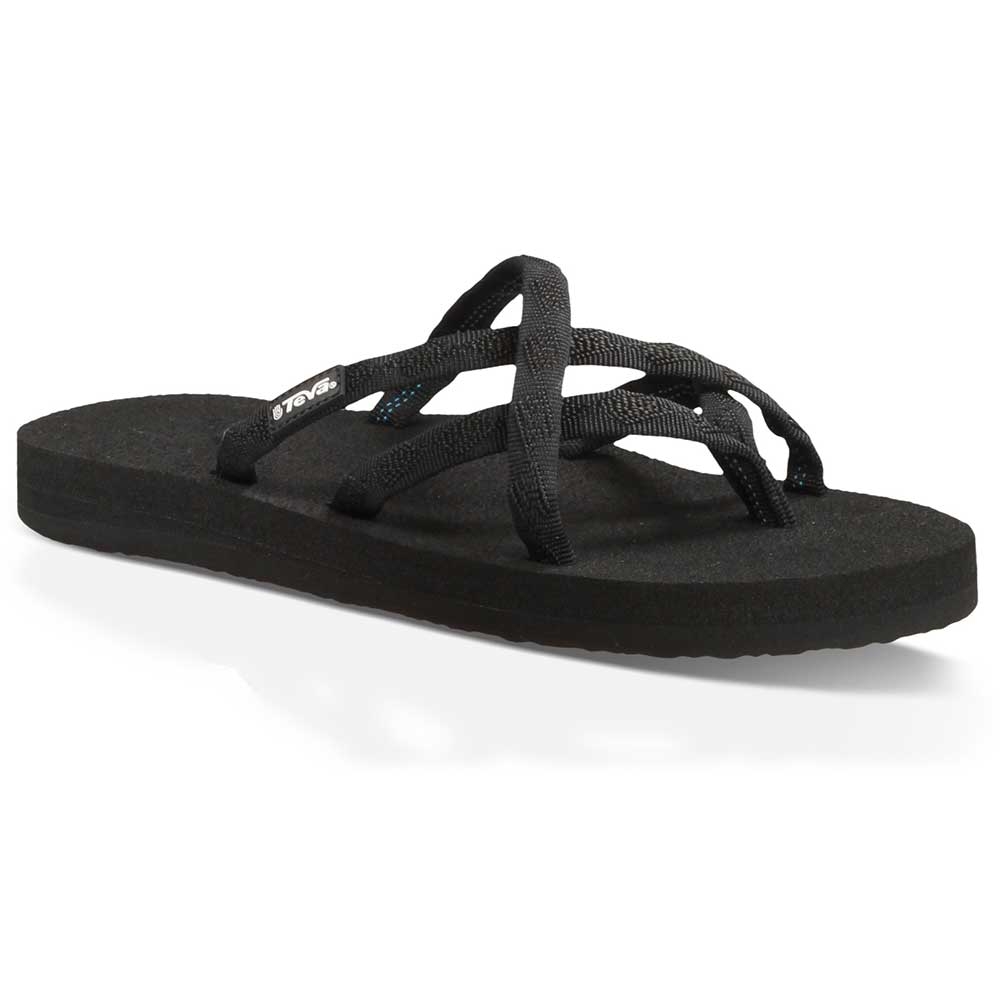 Teva Teva Olowahu Women's 6840-MBOB slippers Teva Olowahu Women's MIX BLACK ON BLACK 6840-MBOB slippers online bestellen bij Kathmandu Outdoor & Travel