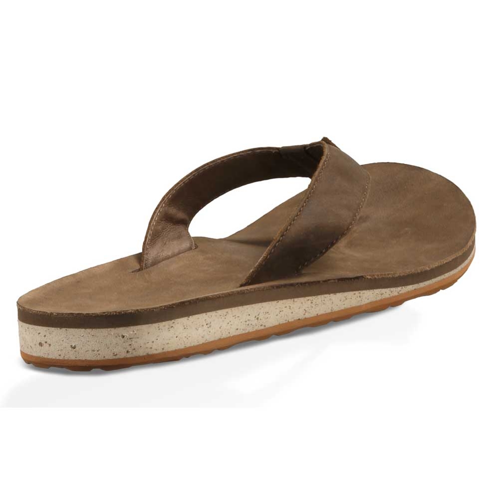 Teva Teva Classic Flip Premium Leather 1009037-DKEA slippers Teva Classic Flip Premium Leather Dark earth 1009037-DKEA slippers online bestellen bij Kathmandu Outdoor & Travel