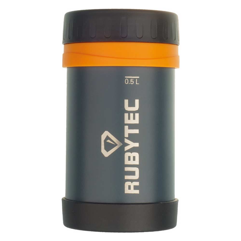 Rubytec Rubytec Food Container 500ml RU515135 drinkflessen en thermosflessen Rubytec Food Container 500ml Grijs/oranje RU515135 drinkflessen en thermosflessen online bestellen bij Kathmandu Outdoor & Travel