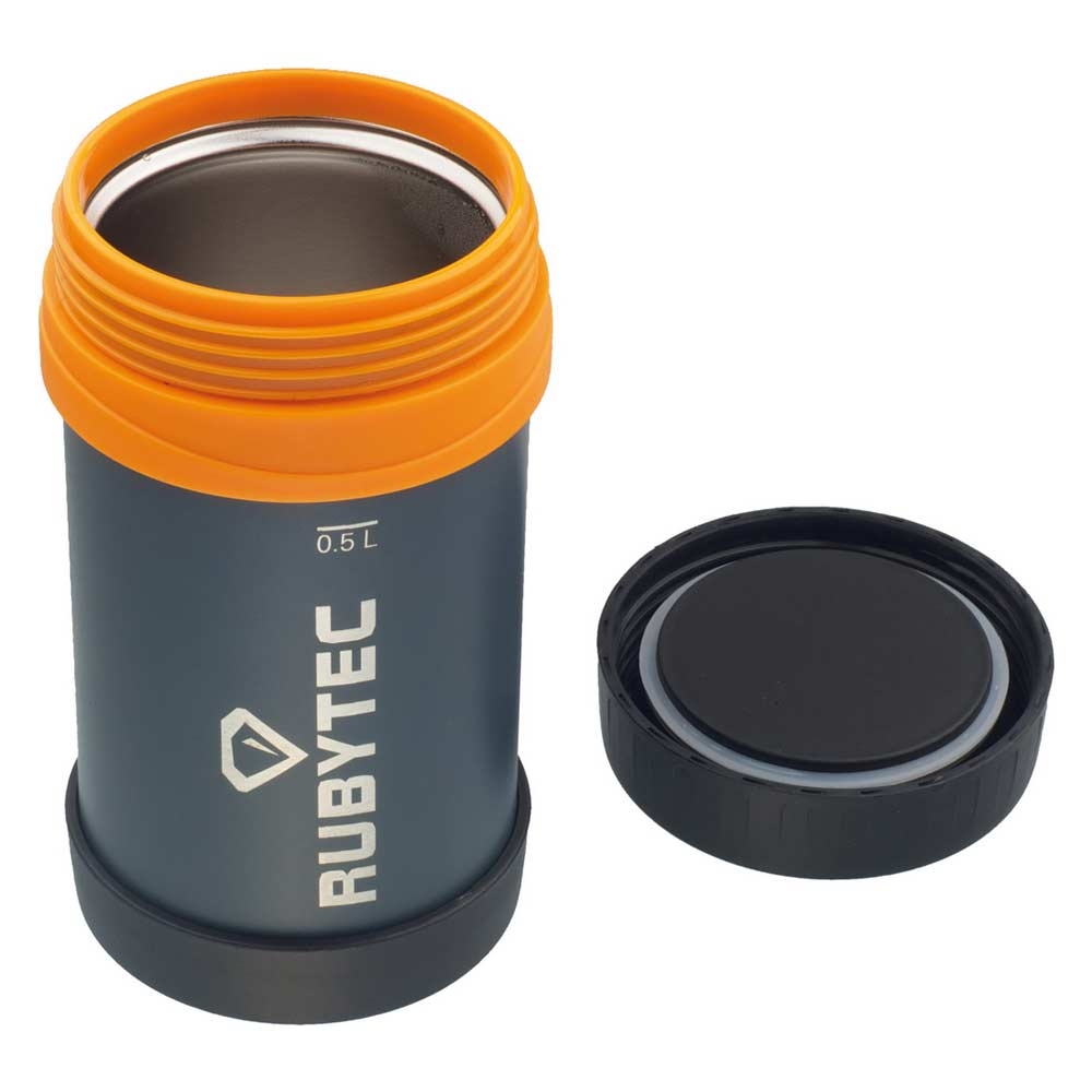 Rubytec Rubytec Food Container 500ml RU515135 drinkflessen en thermosflessen Rubytec Food Container 500ml Grijs/oranje RU515135 drinkflessen en thermosflessen online bestellen bij Kathmandu Outdoor & Travel