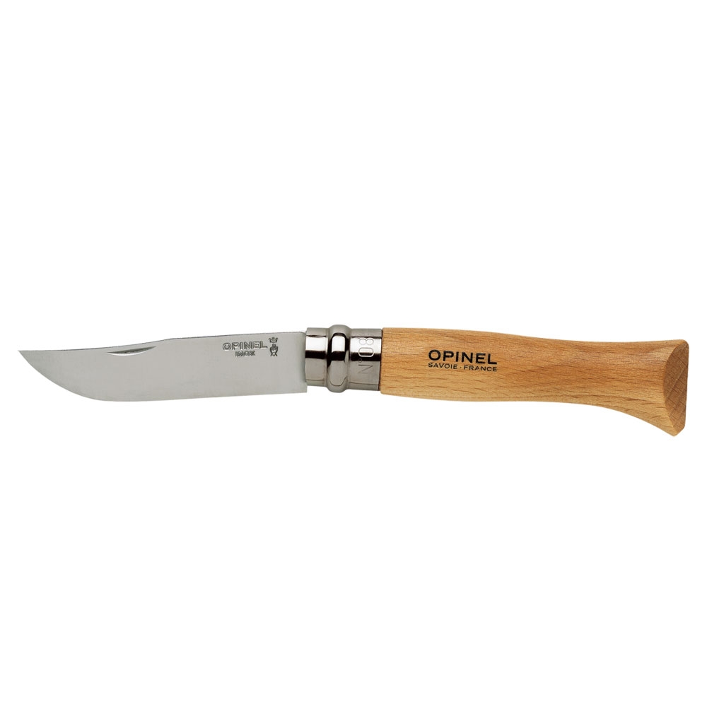 Opinel Nr. 8 RVS . 5118-22-08 195 messen & tools online bestellen bij Kathmandu Outdoor & Travel