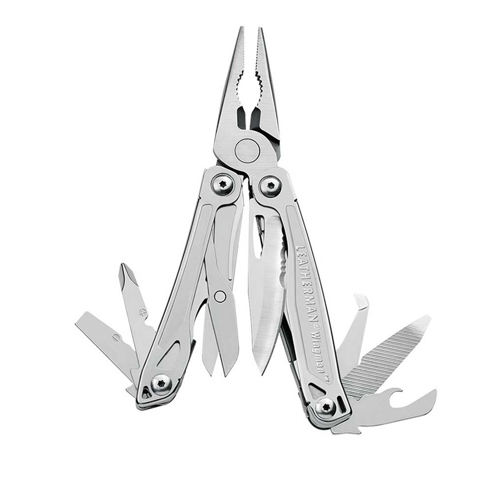 Leatherman Wingman + Nylon Sheath Zilver LE 4000-NS messen & tools online bestellen bij Kathmandu Outdoor & Travel