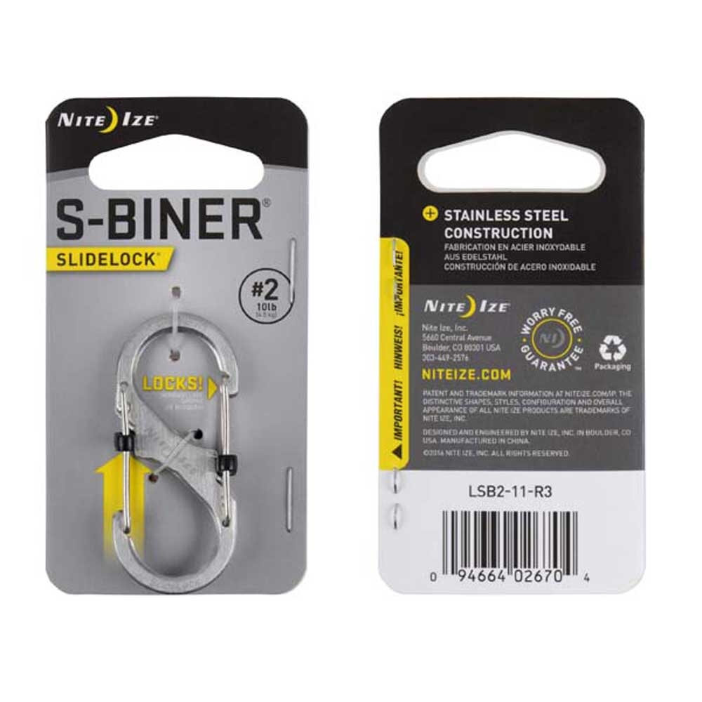 Nite-Ize Nite-Ize S-Biner Nr 2 slidelock NI LSB2-11-R3 gadgets en handigheden Nite-Ize S-Biner Nr 2 slidelock Zilver NI LSB2-11-R3 gadgets en handigheden online bestellen bij Kathmandu Outdoor & Travel