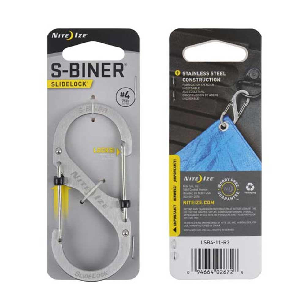 Nite-Ize Nite-Ize S-Biner Nr 4 Slidelock NI LSB4-11-R3 gadgets en handigheden Nite-Ize S-Biner Nr 4 Slidelock Zilver NI LSB4-11-R3 gadgets en handigheden online bestellen bij Kathmandu Outdoor & Travel