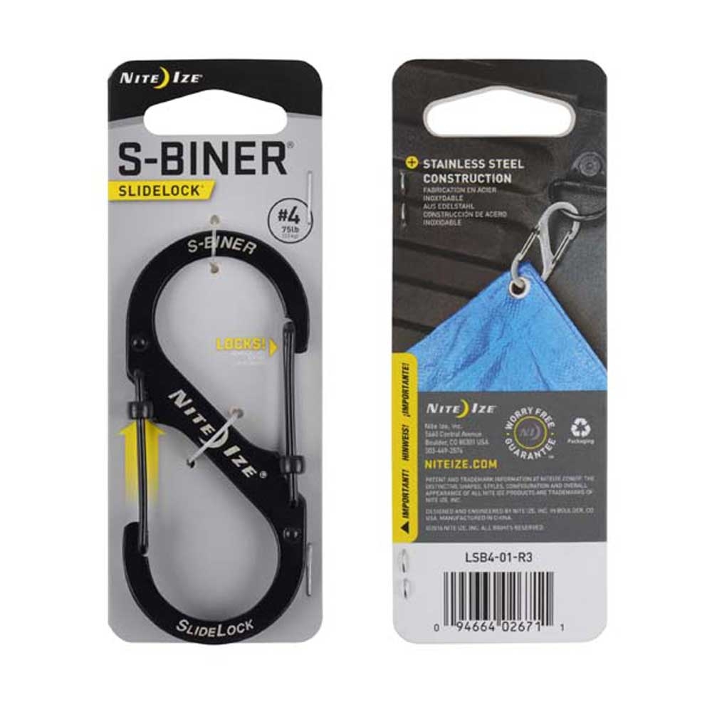 Nite-Ize Nite-Ize S-Biner Nr 4 Slidelock NI LSB4-01-R3 gadgets en handigheden Nite-Ize S-Biner Nr 4 Slidelock Black NI LSB4-01-R3 gadgets en handigheden online bestellen bij Kathmandu Outdoor & Travel