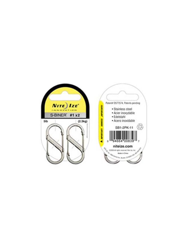 Nite-Ize  S-Biner Nr 1  (2 Pack) RVS