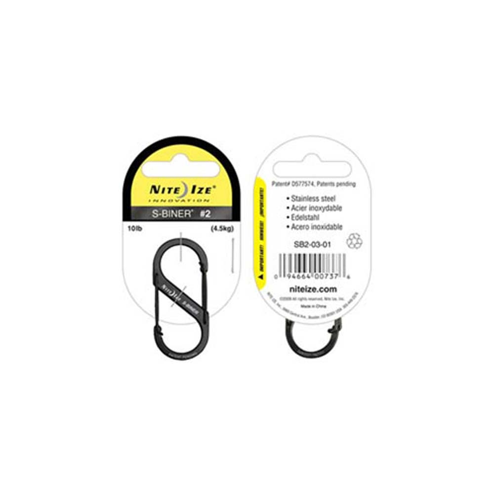 Nite-Ize Nite-Ize S-Biner Nr 2 NI SB2-03-01 gadgets en handigheden Nite-Ize S-Biner Nr 2 Black NI SB2-03-01 gadgets en handigheden online bestellen bij Kathmandu Outdoor & Travel