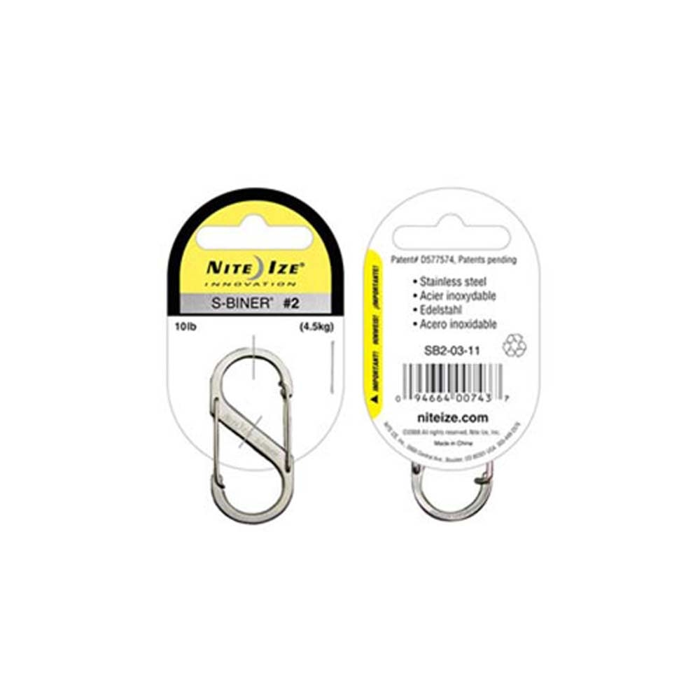 Nite-Ize Nite-Ize S-Biner Nr 2 NI SB2-03-11 gadgets en handigheden Nite-Ize S-Biner Nr 2 RVS NI SB2-03-11 gadgets en handigheden online bestellen bij Kathmandu Outdoor & Travel