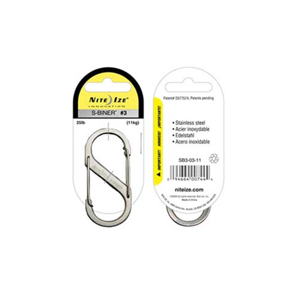 Nite-Ize Nite-Ize S-Biner Nr 3 NI SB3-03-11 gadgets en handigheden Nite-Ize S-Biner Nr 3 RVS NI SB3-03-11 gadgets en handigheden online bestellen bij Kathmandu Outdoor & Travel