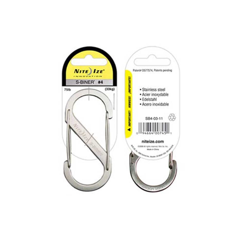 Nite-Ize Nite-Ize S-Biner Nr 4 NI SB4-03-11 gadgets en handigheden Nite-Ize S-Biner Nr 4 RVS NI SB4-03-11 gadgets en handigheden online bestellen bij Kathmandu Outdoor & Travel