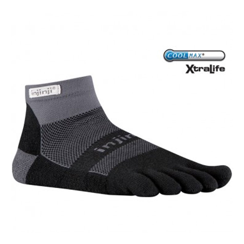 Injinji Injinji Run Midweight Mini-Crew Xtralife IS203230-BLG sokken Injinji Run Midweight Mini-Crew Xtralife Black/Grey IS203230-BLG sokken online bestellen bij Kathmandu Outdoor & Travel