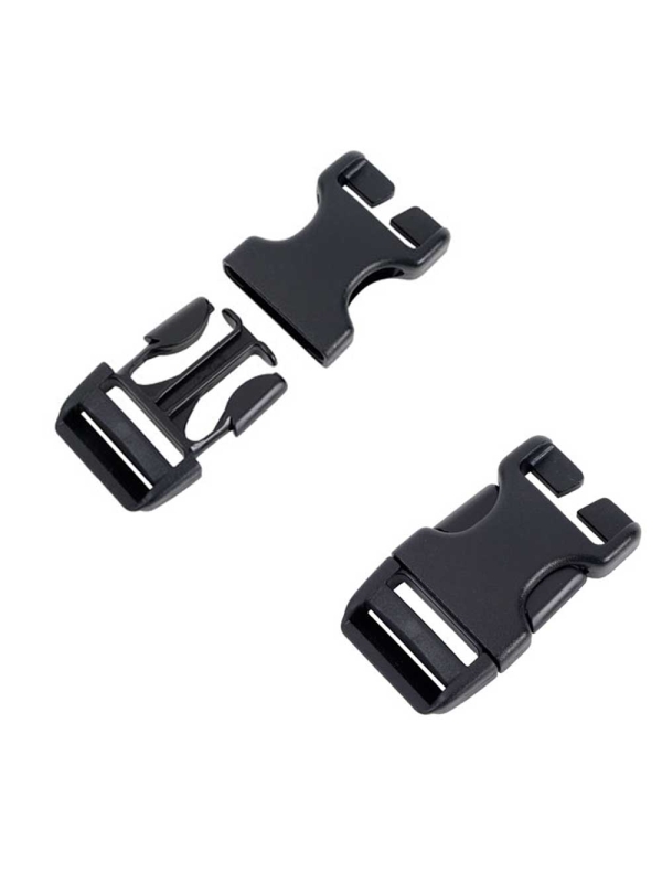 National Moulding  Steekgesp 25mm Speciaal (2stuks) Zwart