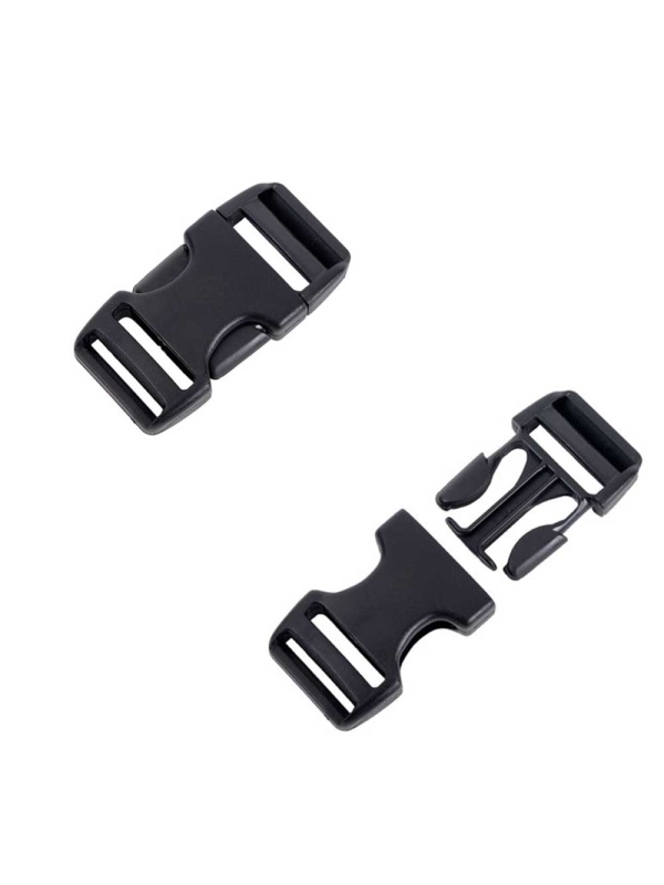 National Moulding  Steekgesp 25mm dual 2stuks Zwart