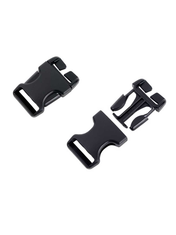 National Moulding  Steekgesp 25mm Speciaal II (2stuks) Zwart