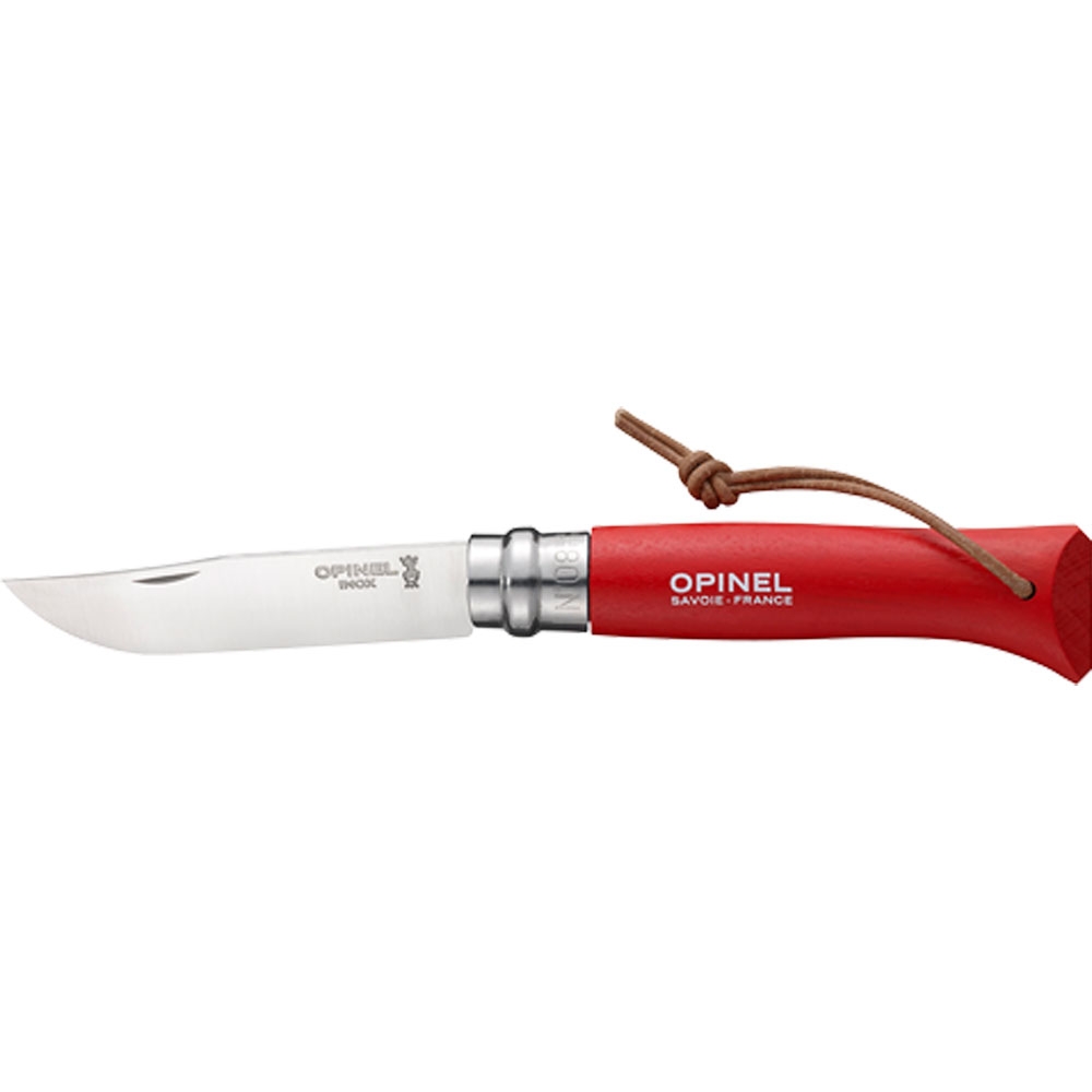 Opinel N°08 Colorama Rood 51OP1705-8 195 messen & tools online bestellen bij Kathmandu Outdoor & Travel