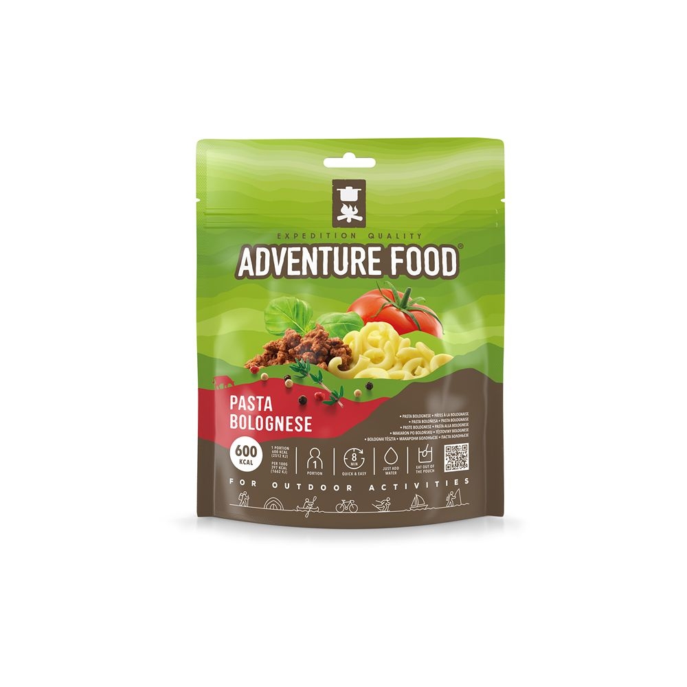 Adventure food Pasta Bolognese 1 portie . 1PB maaltijden en voedsel online bestellen bij Kathmandu Outdoor & Travel