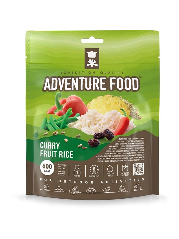 Adventure food Curry Fruit & Rice 1 portie . Adventure food Curry Fruit & Rice 1 portie .