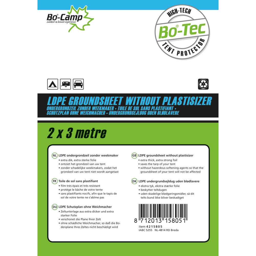 Bo-Camp Grondzeil 2x3 meter . 4215805 tenten online bestellen bij Kathmandu Outdoor & Travel