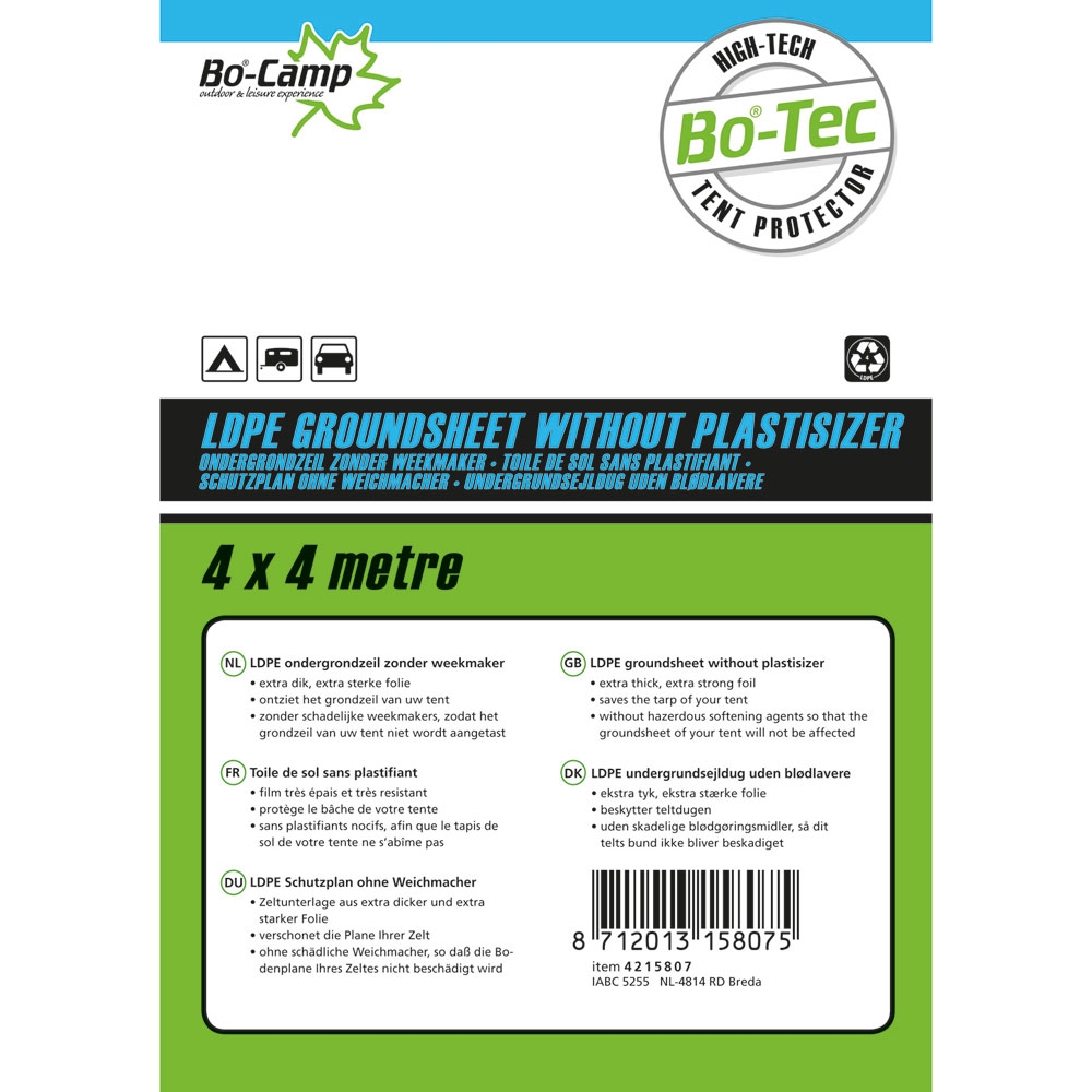 Bo-Camp Grondzeil 4x4 meter . 4215807 tenten online bestellen bij Kathmandu Outdoor & Travel