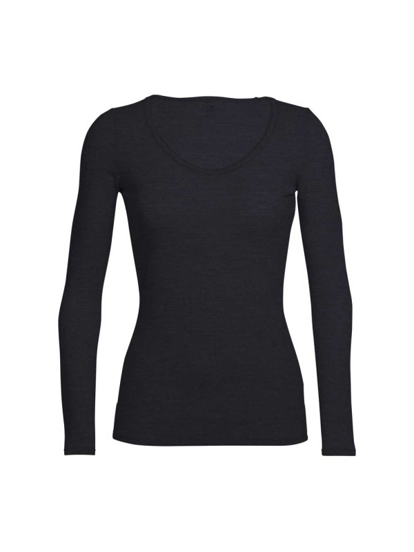 Icebreaker  Siren Long Sleeve Sweetheart Women's Black