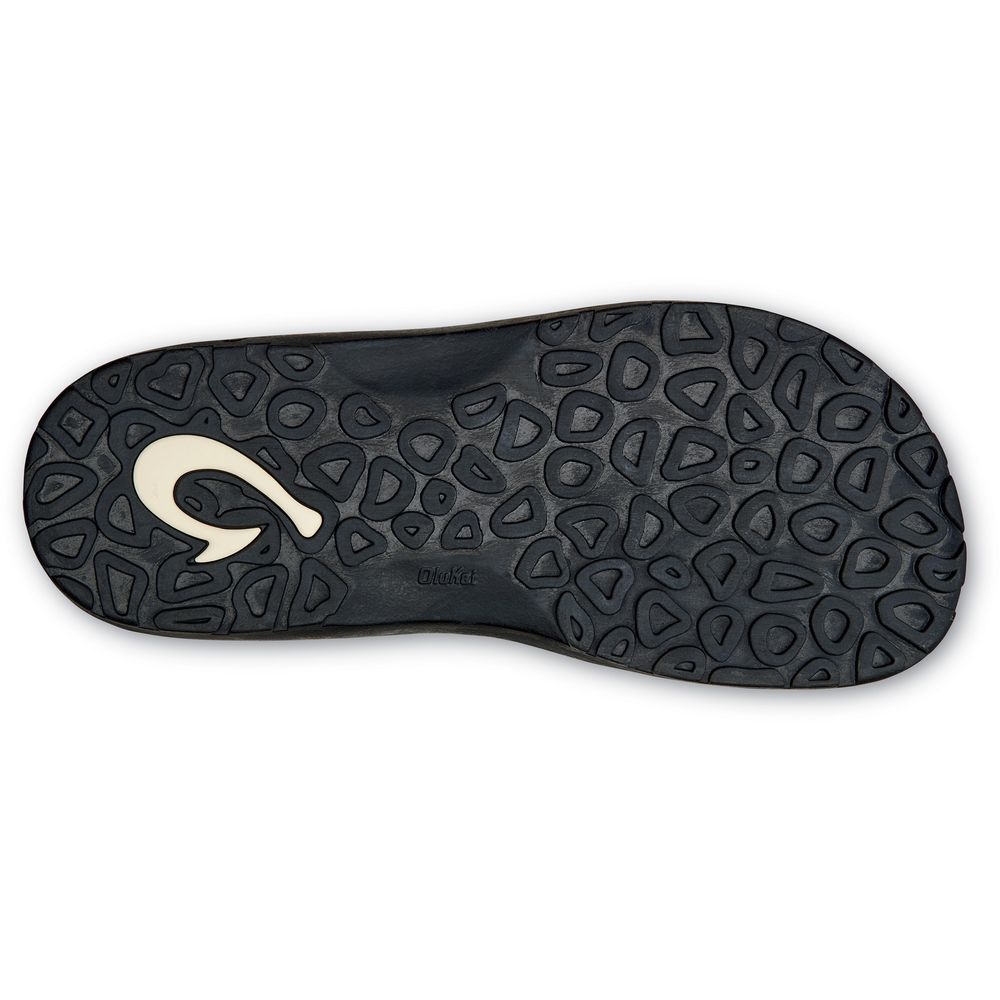 Olukai Ohana Black / Dark Shadow 10110-4042 slippers online bestellen bij Kathmandu Outdoor & Travel