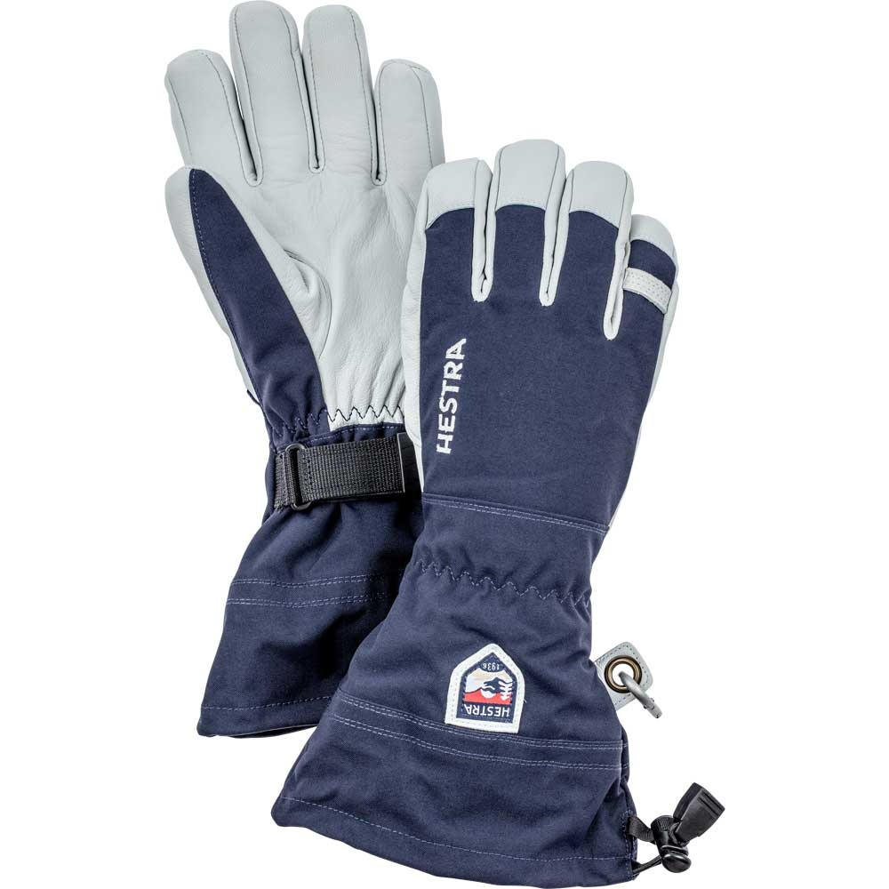 Hestra Army Leather Heli Ski glove Navy / Off White 30570-280 kleding accessoires online bestellen bij Kathmandu Outdoor & Travel