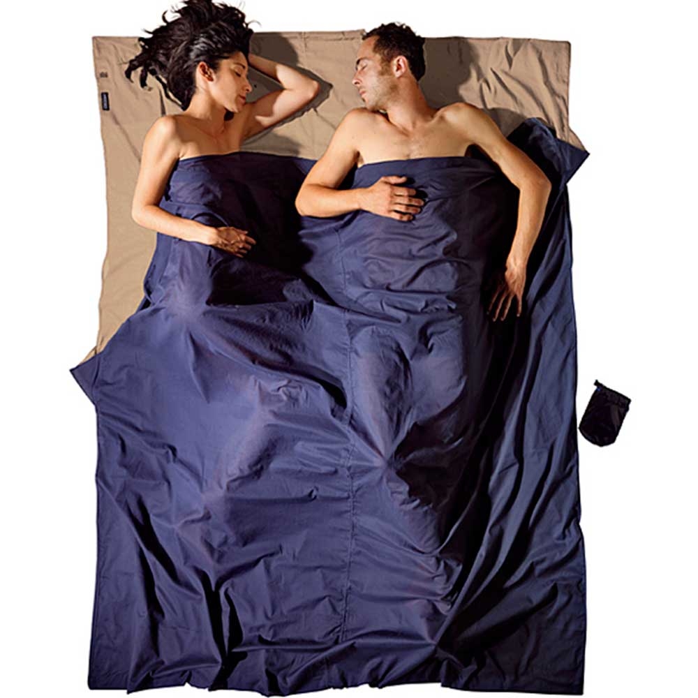 Cocoon Cocoon TravelSheet Double Egyptian Cotton CECD25/24 lakenzakken en liners Cocoon TravelSheet Double Egyptian Cotton Khaki/Tuareg CECD25/24 lakenzakken en liners online bestellen bij Kathmandu Outdoor & Travel