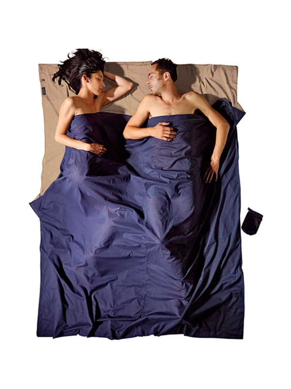 Cocoon TravelSheet Double Egyptian Cotton Khaki/Tuareg Cocoon TravelSheet Double Egyptian Cotton Khaki/Tuareg