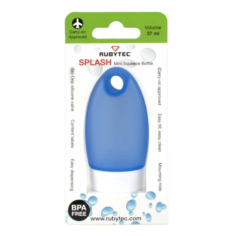 Rubytec Rubytec Splash Squeeze Tube Mini 37ml RU54465 reisaccessoires Rubytec Splash Squeeze Tube Mini 37ml Blue RU54465 reisaccessoires online bestellen bij Kathmandu Outdoor & Travel