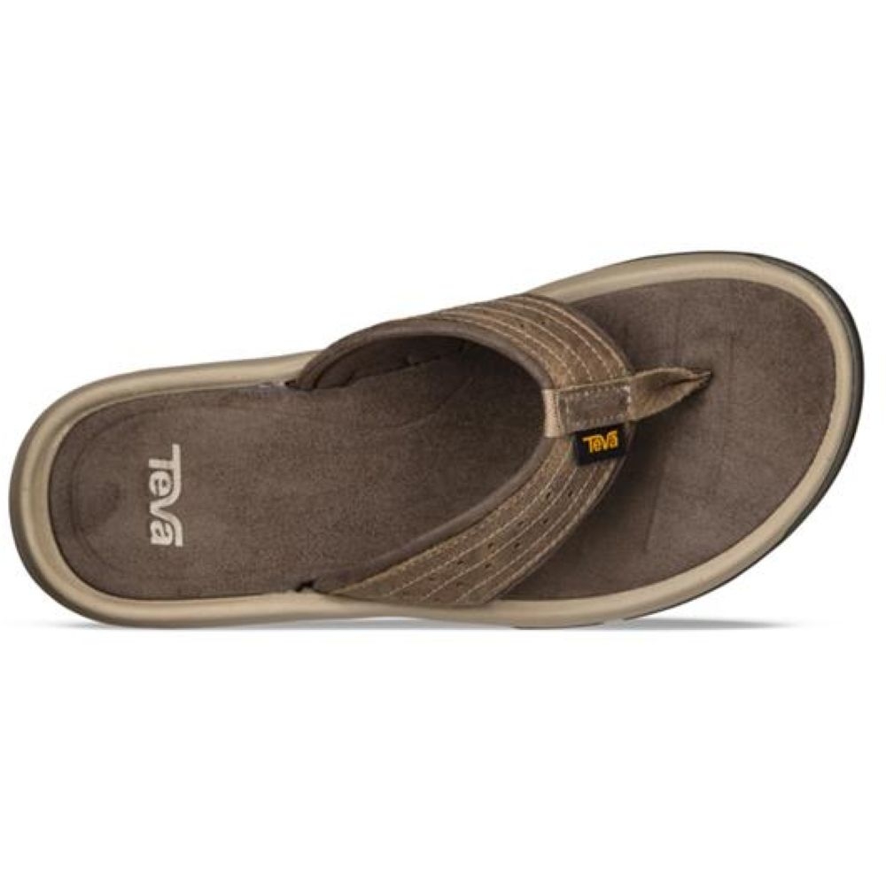 Teva Teva Langdon Flip 1015151-WAL slippers Teva Langdon Flip Walnut 1015151-WAL slippers online bestellen bij Kathmandu Outdoor & Travel