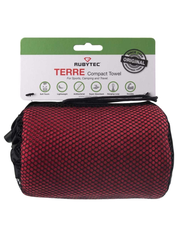 Rubytec  Terre Compact Towel X-Large RED