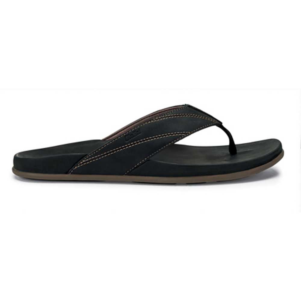 Olukai Pikoi Black/Black 10357-4040 slippers online bestellen bij Kathmandu Outdoor & Travel
