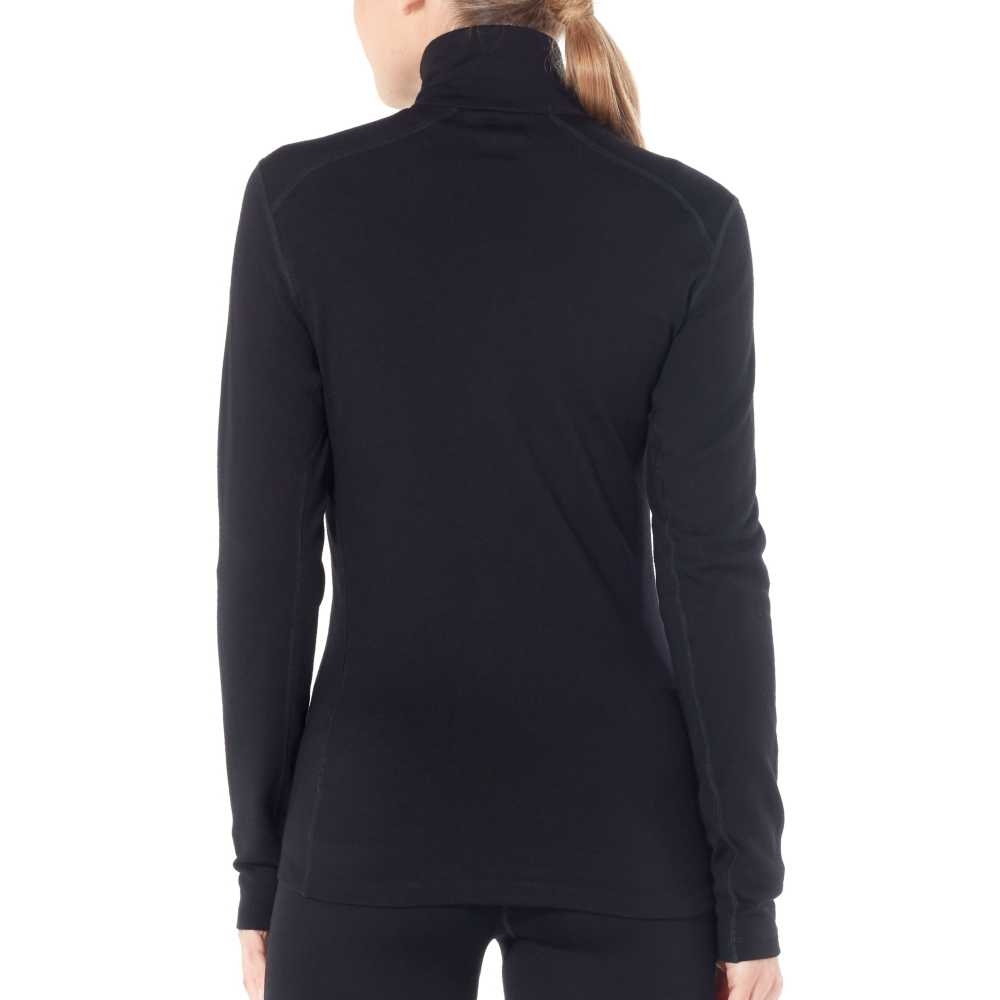 Icebreaker 260 Tech Long Sleeve Half Zip Women's Black* 104390-0011 onderkleding/thermokleding online bestellen bij Kathmandu Outdoor & Travel