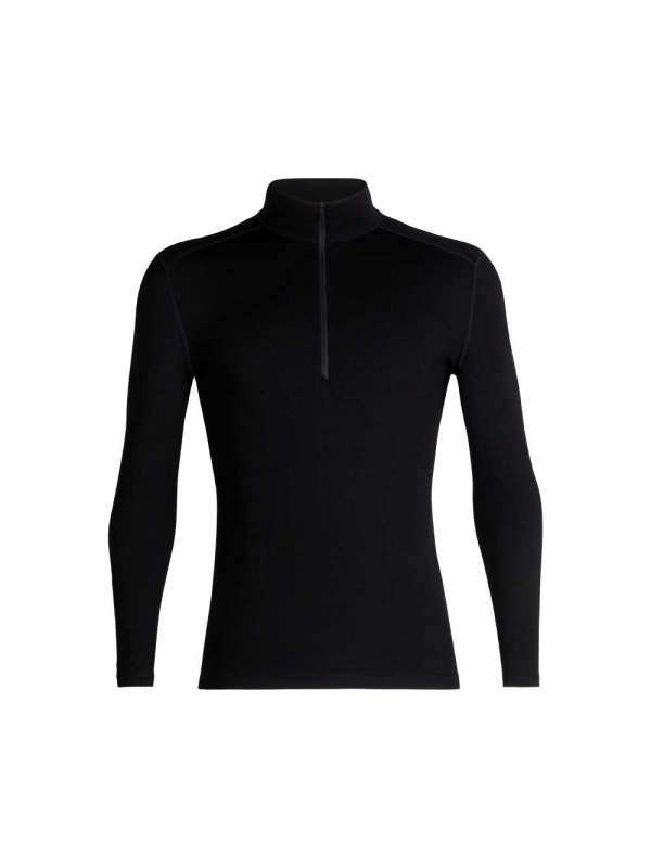 Icebreaker  260 Tech Long Sleeve Half Zip Black