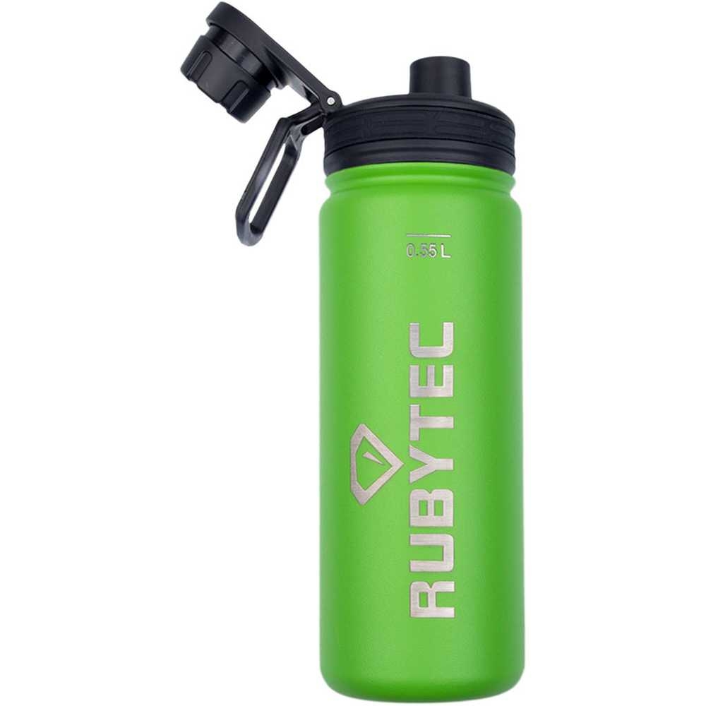 Rubytec Cool Drink Bottle 550ml. Green RU513505B drinkflessen en thermosflessen online bestellen bij Kathmandu Outdoor & Travel