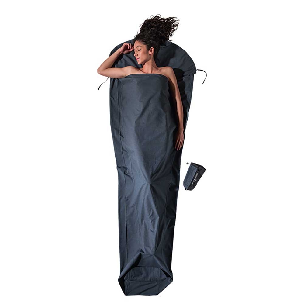 Cocoon Cocoon MummyLiner Organic Cotton CCM38-O lakenzakken en liners Cocoon MummyLiner Organic Cotton Heather Grey CCM38-O lakenzakken en liners online bestellen bij Kathmandu Outdoor & Travel