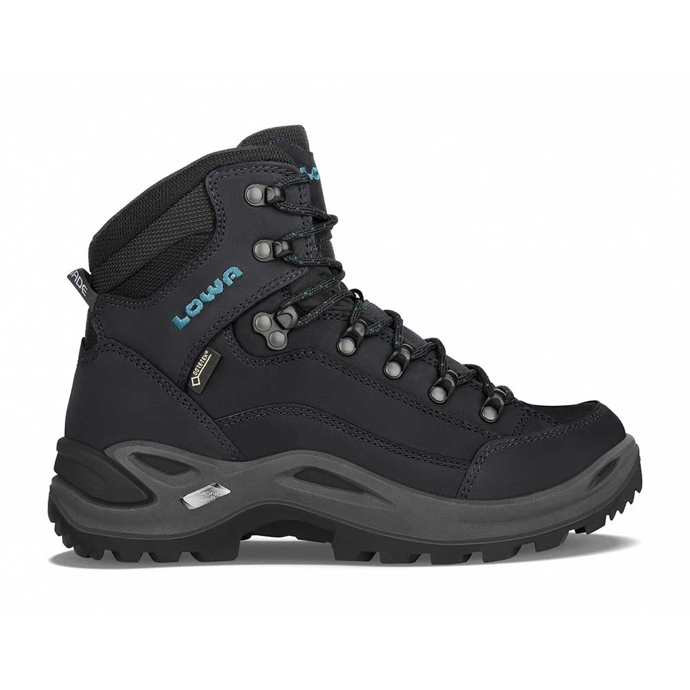 Lowa Lowa Renegade GTX Mid Smal Women's 320943-9368 wandelschoenen dames Lowa Renegade GTX Mid Smal Women's Asphalt/Turqoise 320943-9368 wandelschoenen dames online bestellen bij Kathmandu Outdoor & Travel