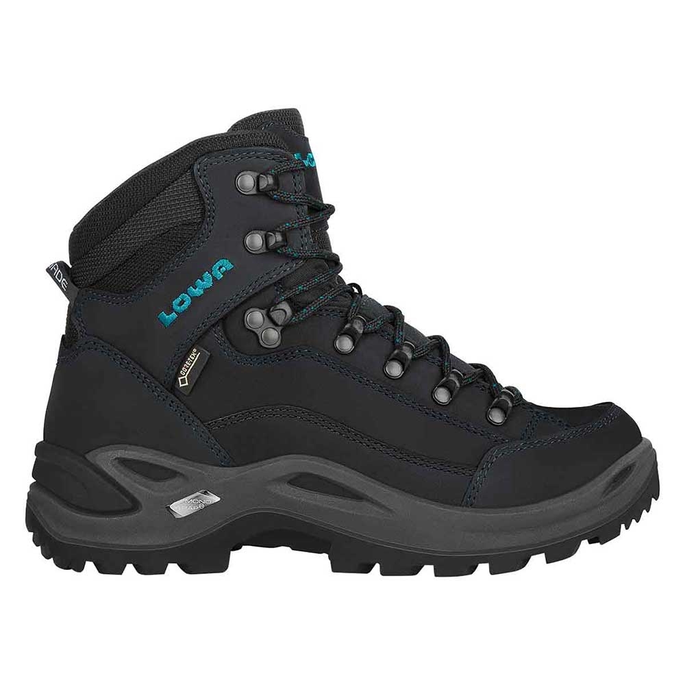 Lowa Lowa Renegade GTX Mid Wide Women's 320968-9368 wandelschoenen dames Lowa Renegade GTX Mid Wide Women's Asphalt/Turquoise 320968-9368 wandelschoenen dames online bestellen bij Kathmandu Outdoor & Travel