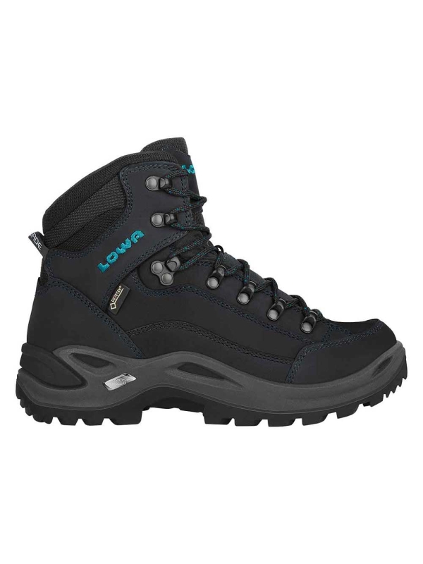 Lowa Renegade GTX Mid Wide Women's Asphalt/Turquoise Lowa Renegade GTX Mid Wide Women's Asphalt/Turquoise