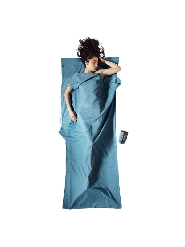 Cocoon TravelSheet Egyptian Cotton Insect Shield Laguna Blue Cocoon TravelSheet Egyptian Cotton Insect Shield Laguna Blue