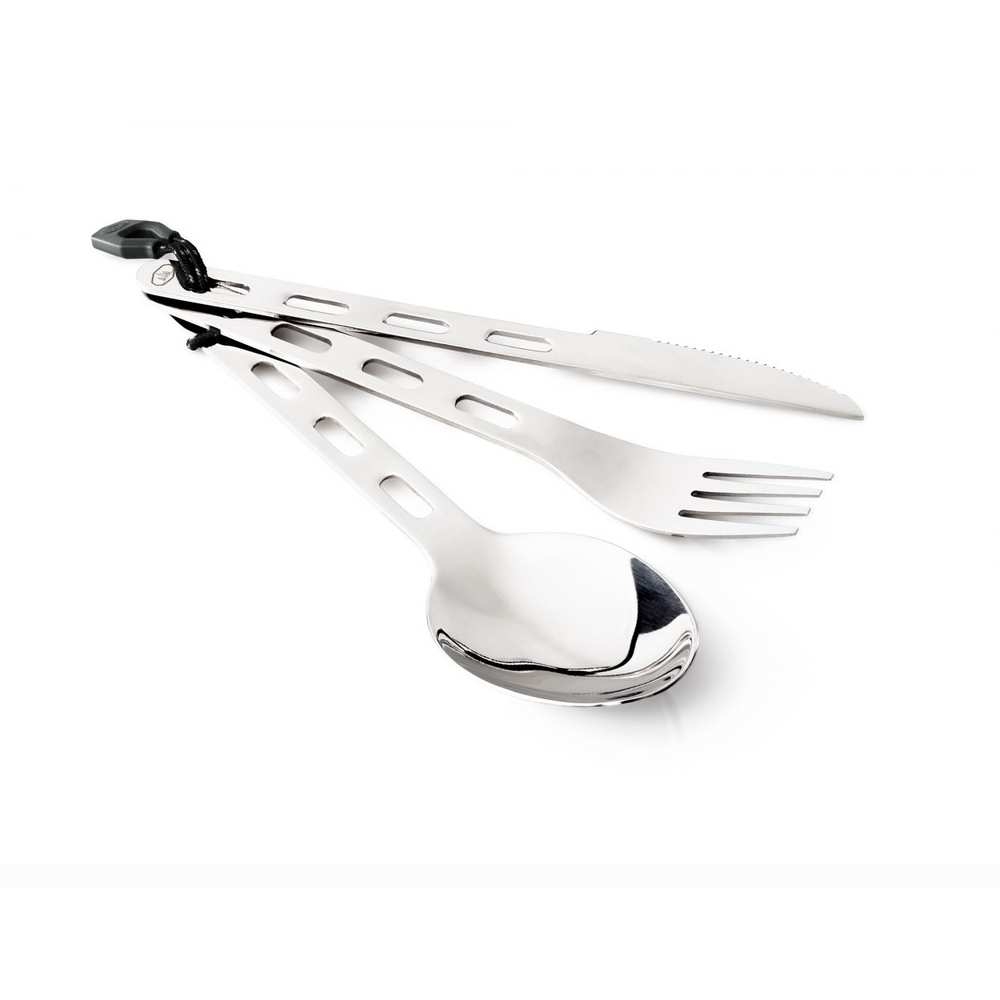 Gsi Glacier Stainless 3 Piece ring Cutlery Zilver GS61003 koken online bestellen bij Kathmandu Outdoor & Travel