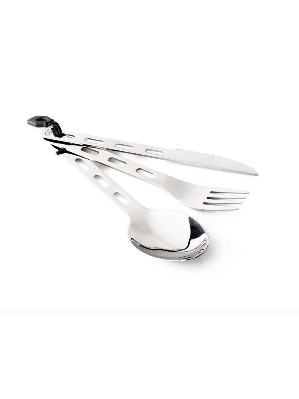 Gsi Glacier Stainless 3 Piece ring Cutlery Zilver Gsi Glacier Stainless 3 Piece ring Cutlery Zilver