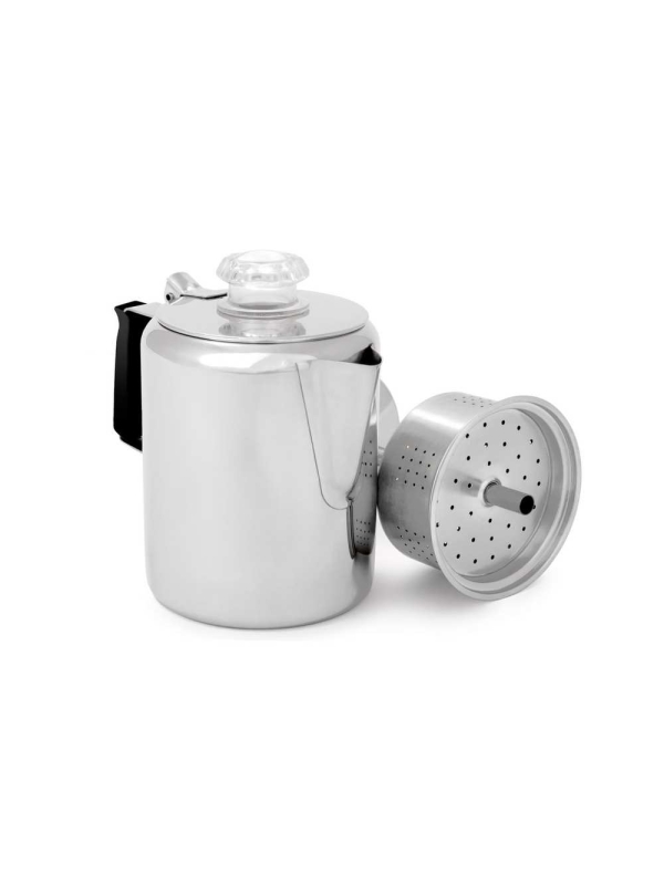 Gsi Glacier Stainless 3 Cup Percolator Zilver Gsi Glacier Stainless 3 Cup Percolator Zilver
