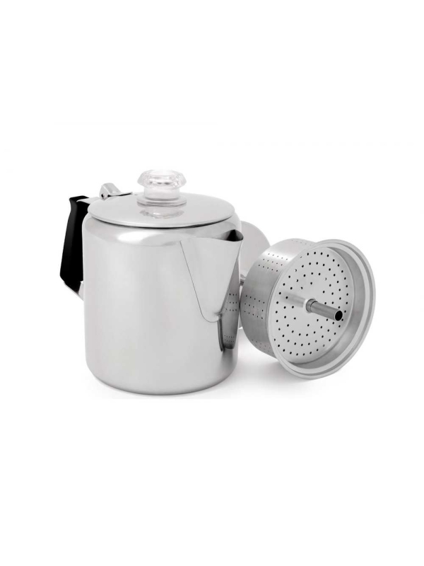 Gsi Glacier Stainless 6 Cup Percolator Zilver Gsi Glacier Stainless 6 Cup Percolator Zilver