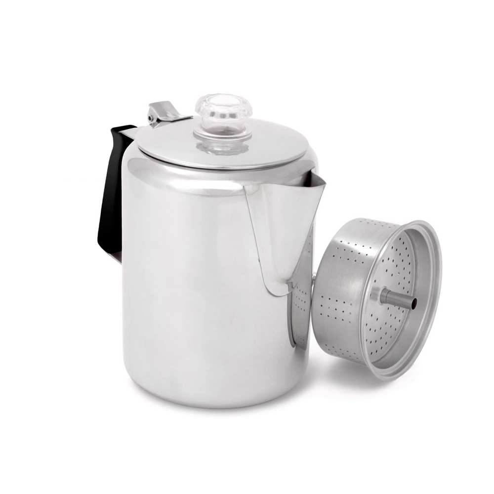 Gsi Glacier Stainless 9 Cup Percolator Zilver GS65209 koken online bestellen bij Kathmandu Outdoor & Travel