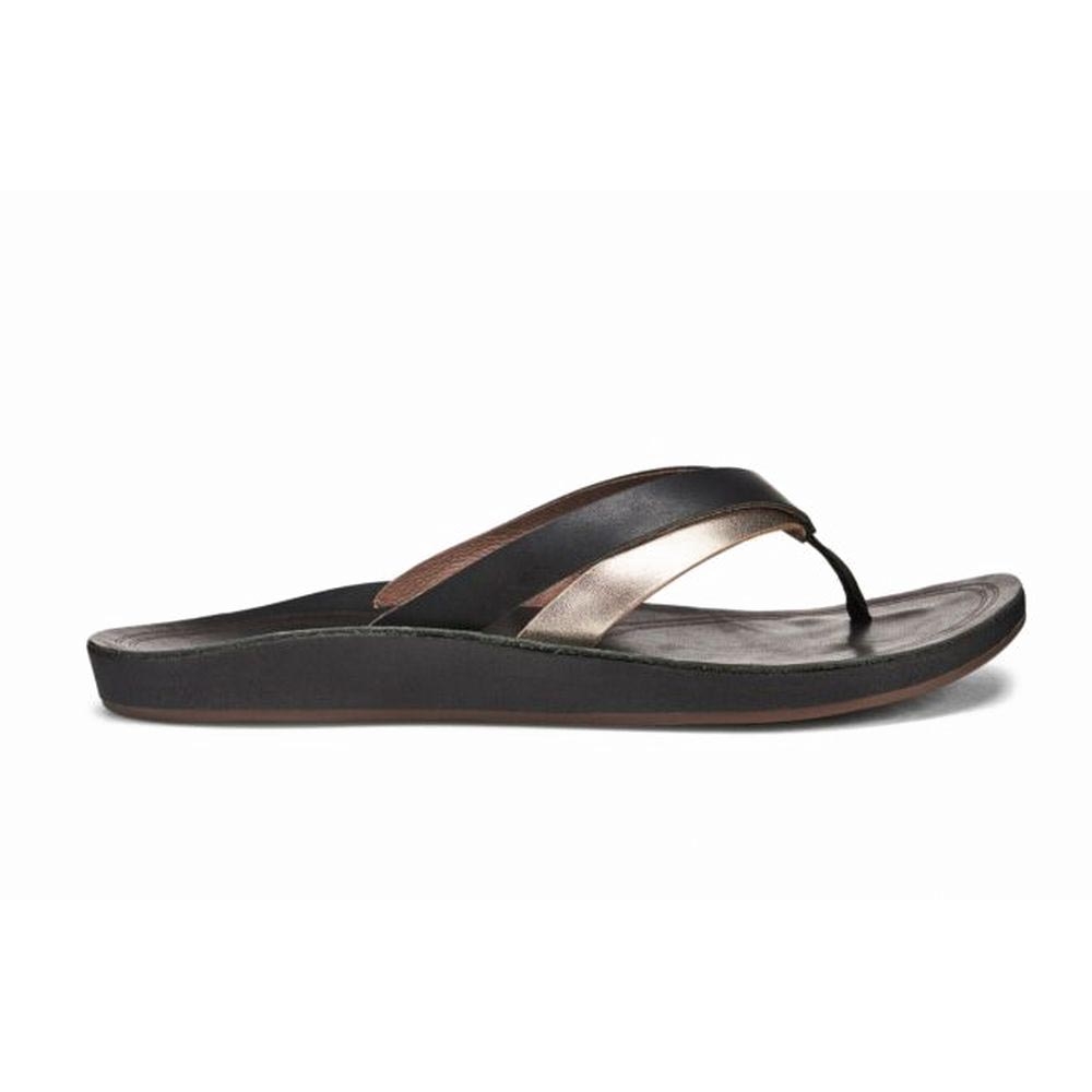 Olukai KaeKae Woman's Black Silver 20374-402K slippers online bestellen bij Kathmandu Outdoor & Travel