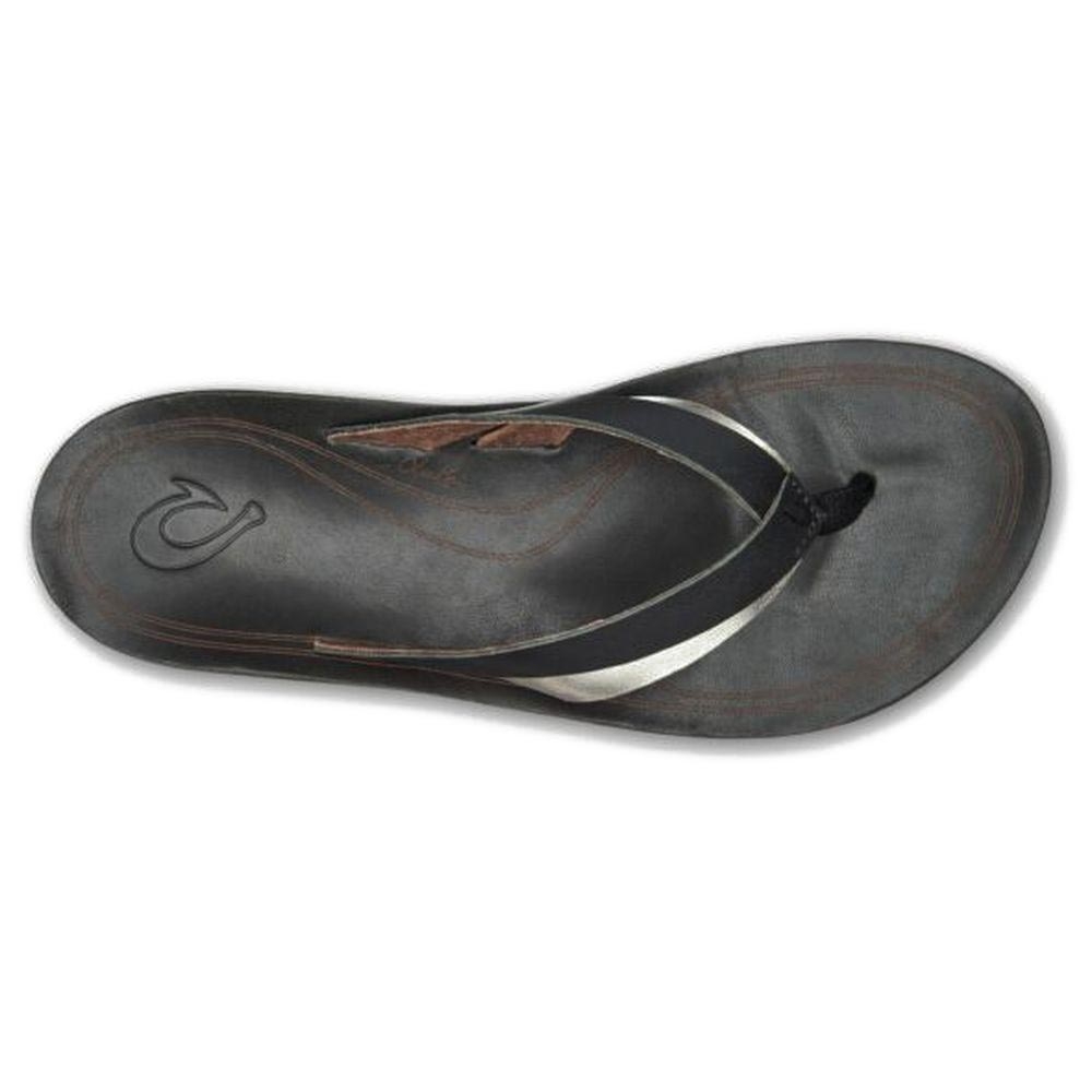 Olukai KaeKae Woman's Black Silver 20374-402K slippers online bestellen bij Kathmandu Outdoor & Travel