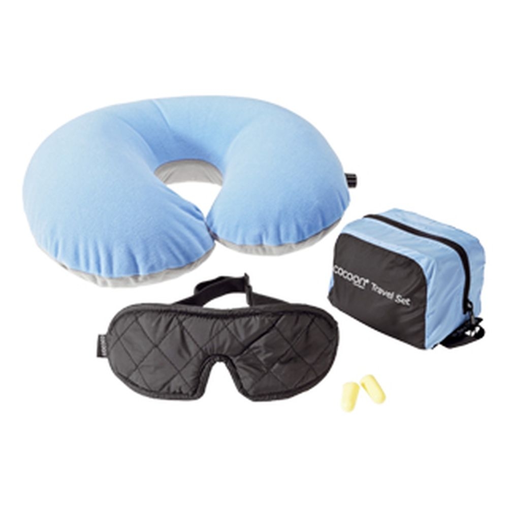 Cocoon Cocoon Travel Set Ultralight 3pieces CTSL1 reisaccessoires Cocoon Travel Set Ultralight 3pieces Lt.Blue/Black CTSL1 reisaccessoires online bestellen bij Kathmandu Outdoor & Travel
