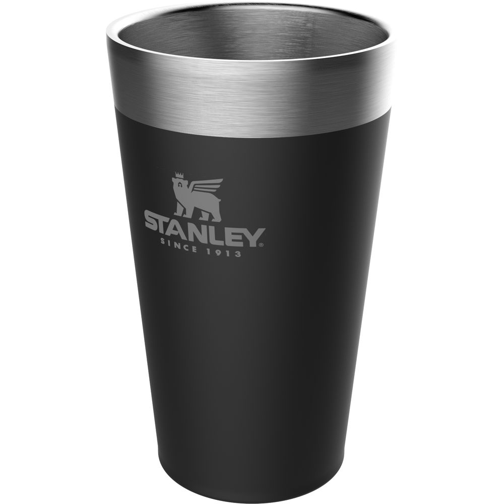 Stanley Stanley Stacking Vacuum Pint 470ml 10-02282-058 drinkflessen en thermosflessen Stanley Stacking Vacuum Pint 470ml Matte Black 10-02282-058 drinkflessen en thermosflessen online bestellen bij Kathmandu Outdoor & Travel