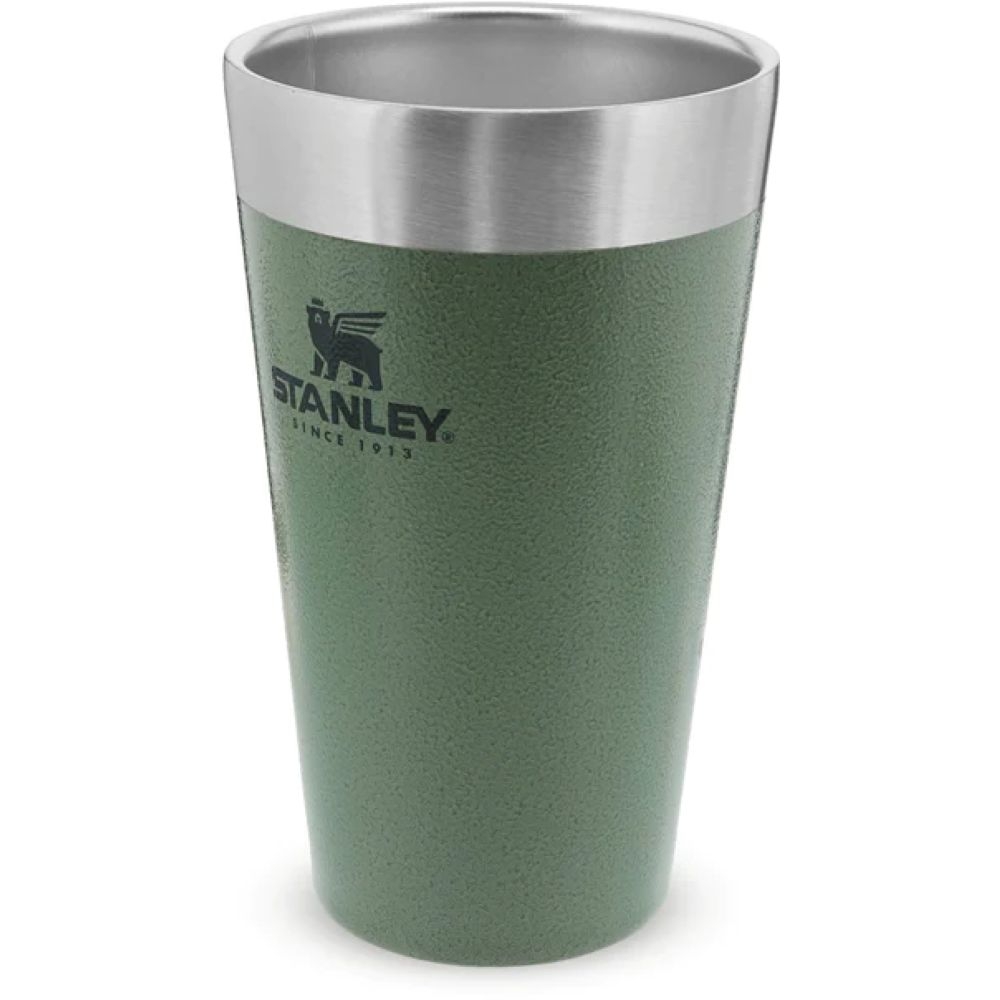Stanley Stanley Stacking Vacuum Pint 470ml 10-02282-057 drinkflessen en thermosflessen Stanley Stacking Vacuum Pint 470ml Hammertone Green 10-02282-057 drinkflessen en thermosflessen online bestellen bij Kathmandu Outdoor & Travel